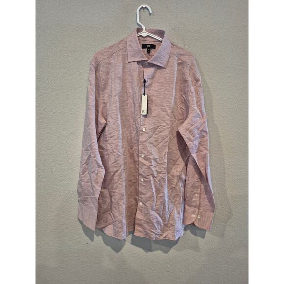 Banana Republic Men’s XL Long Sleeve Button Down Dress Shirt Light Pink - Picture 1 of 11